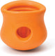 West paw toppl zogoflex - sterk honden speelgoed - slowfeeder - oranje - large - 10 cm