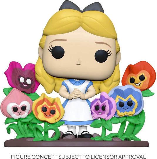 Disney funko alice in wonderland verzamelfiguur pop! deluxe alice with flowers 10 cm multicolours