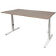Bureau schaffenburg lin-pl128-havw-m25 spaanplaat, metaal multikleur
