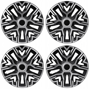 Nrm universele wieldoppen 14'' the best bicolor zilver zwart 4 stuks
