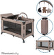 Titanium baby titaniumbaby campingbed solid emma lush taupe inclusief verschoontafel|speelboog|klamboe bodemverhoger