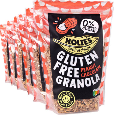Holie's glutenvrije granola - pindakaas en cacao - 0% toegevoegde suiker - 330gr