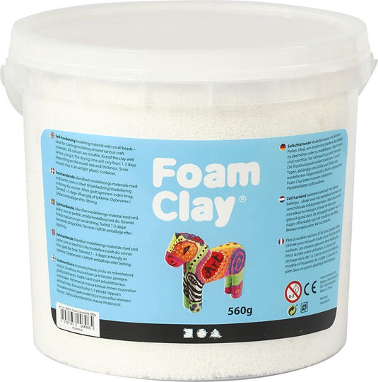 Foam clay - klei - 560 gr - wit