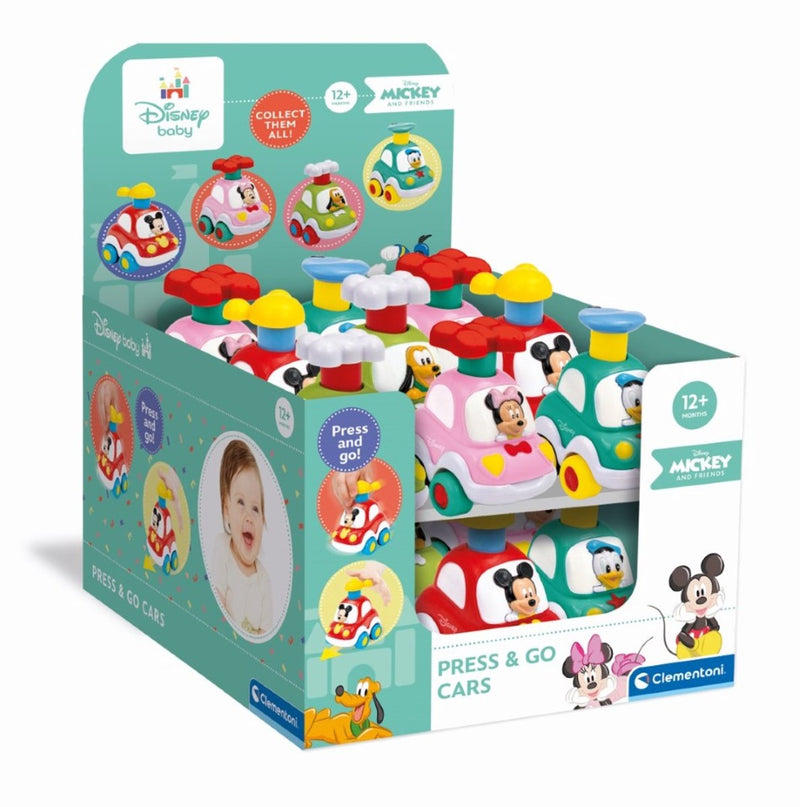 Afbeelding laden in galerijviewer, Clementoni - disney baby - press and go - autootjes - vanaf 1 jaar
