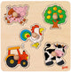 Goki houten noppenpuzzel boerderij