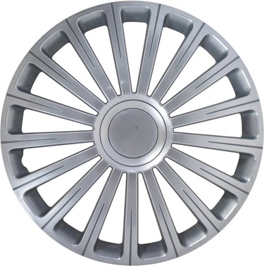 Carpoint wieldoppen radical pro 14 inch abs zilver set van 4