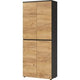 Kast germania 4266-549 gw-lissabon 1970 x 800 x 400 mm grafiet, navarra-eiken