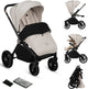 Lionelo mika plus kinderwagen - all-terrain wielen - lichtgewicht - verstelbare zitting - xxl kap met upf 50+ - compact opvouwbaar - inclusief accessoires