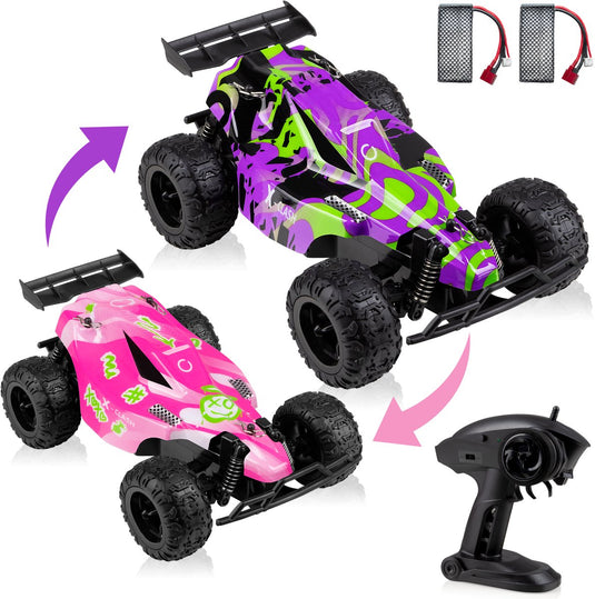 Overmax x-clash bestuurbare auto - 20 km h - 2 accu’s - bereik 100m - 2 carrosserie’s - offroad rc auto - buiten binnen - meisjes en jongens - afstandsbestuurbare auto voor kinderen volwassenen