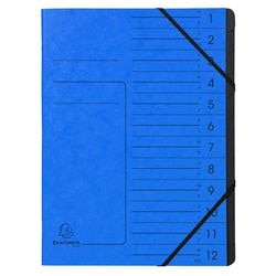 Sorteermap exacompta 541202e a4 blauw