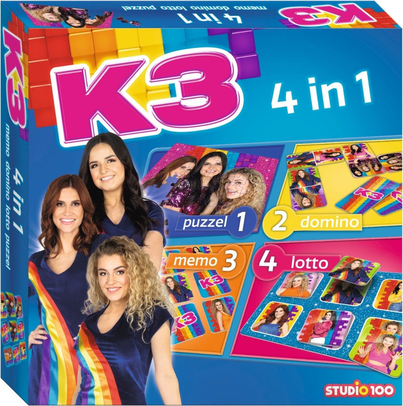 Afbeelding laden in galerijviewer, Studio 100 k3 4-in-1 spellendoos
