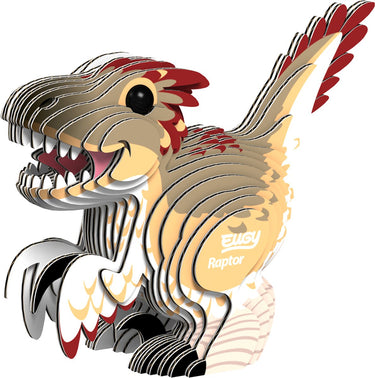 Eugy 3d puzzel - raptor - prehistorie - duurzaam - verzamel ze allemaal - 6 jaar