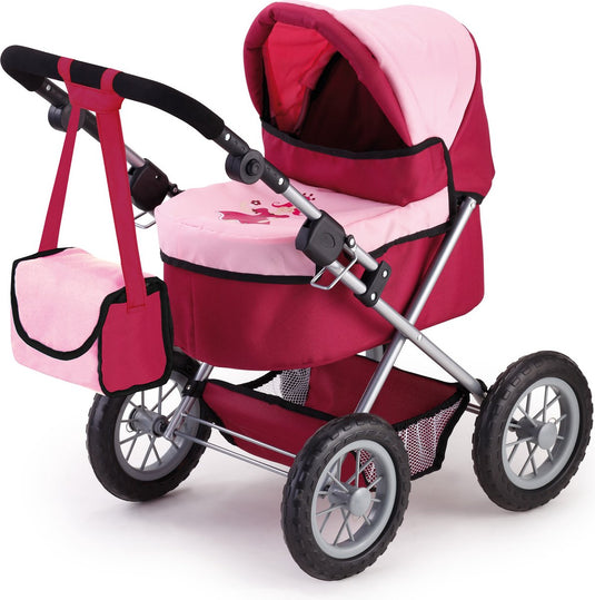 Bayer design - poppenwagen trendy - rood en roze