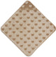 Jollein badcape baby - jersey badstof - 75x75 cm - jacquard - teddy bear