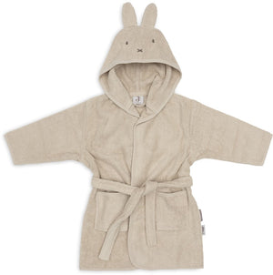 Jollein badjas - 100% badstof - 1-2 jaar - miffy warm - sand