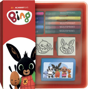 Multiprint bing stempels en viltstiften set in opbergbox