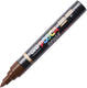 Uni posca brushmarker pc5br bruin - brushpunt 1-4 mm