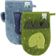 Trixie washandje 2-pack | mr. dino - mrs. elephant
