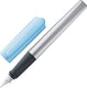 Lamy nexx azure vulpen | aluminium driehoekig | antislip grip | stalen penpunt a | inclusief t 10 blauw