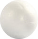 Creativ company ballen, d: 10 cm, wit, styropor, 5stuks