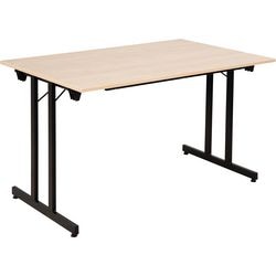 Fliptop tafel sodematub ft128tpmu-6100 rechthoekig esdoorn