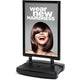 Stoepbord showdown wtra1blk aluminium zwart