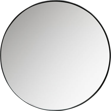 Woood doutzen spiegel - metaal - zwart - 80x80x5
