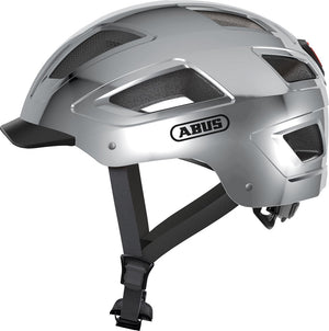 Abus fietshelm hyban 2.0 chrome silver l - 56-61 cm - zilver - geschikt voor gebruik op elektrische fietsen - stadsfietsen - 460 g l