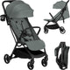 Lionelo agia buggy – lichtgewicht 7,3 kg – compacte inklapbaar – ligstand en grote zitting – wielen met vering – bekerhouder – kinderwagen vanaf 6 maanden tot 22 kg – plooibuggy - reisbuggy - wandelwagen - kinderbuggy