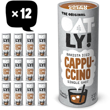 Oatly! oatly haver barista iced cappuccino - 12x235ml - plantaardige ijskoffie - koffie - voordeelverpakking