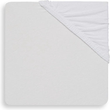 Jollein - baby hoeslaken boxmatras jersey (wit) - katoen - hoeslaken baby, hoeslaken box - 75x95cm