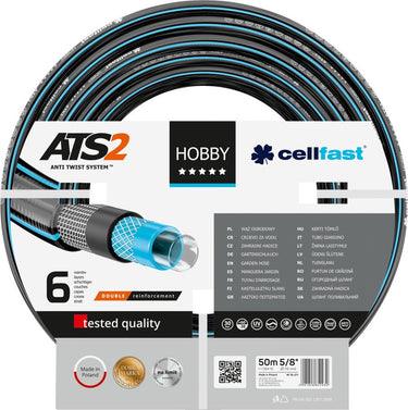 Cellfast hobby - 6-lagige tuinslang 5 8 versterkt 50m lang - uv-bescherming