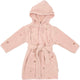 Little dutch badjas - maat 74 80 - badjas kind meisjes - roze - fairy garden blossom