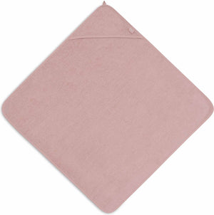 Jollein - badcape badstof 100x100cm - baby handdoek met badcape, omslagdoek, badponcho - wild rose