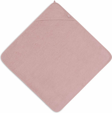 Jollein - badcape badstof 100x100cm - baby handdoek met badcape, omslagdoek, badponcho - wild rose