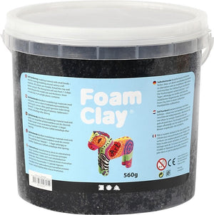 Foam clay - zwart, 560gr.