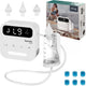 Lionelo care babyair – neusreiniger baby – krachtige neuszuiger: 65 kpa – zuigkracht 7,5 l min – draadloos: 1500 mah – led nachtlicht – 9 zuigstanden – 3x zachte siliconen tips – usb-c – elektrische neuspeer aspirator – neusdouche