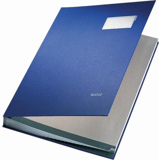 Handtekeningenboek leitz a4 blauw