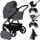 Lionelo carmine kinderwagen 3 in 1 – inclusief astrid i-size autostoel – graveltech all-terrain wielen – 3d ventilatie airydots matras – anti-reflux reiswieg – comfortabele vering – inklapbaar met zitting – upf50+ – complete accessoireset