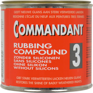Commandant c35 rubbing compound nr. 3 – herstelt verweerde lak – siliconenvrij – handmatig gebruik – 500gr