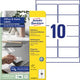 Multifunctionele etiketten avery l4744rev-10 papier wit