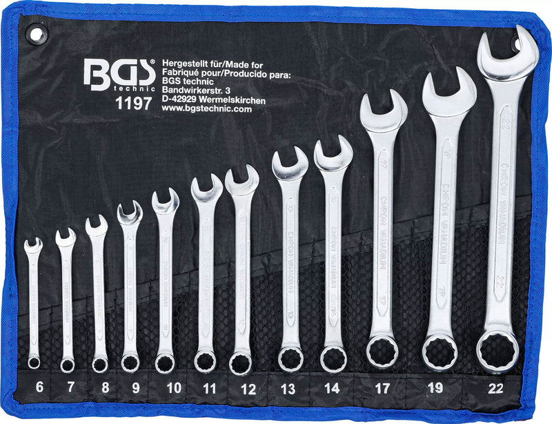 Afbeelding laden in galerijviewer, Bgs technic combination wrench set sw 6 - 22 mm 12 pcs.
