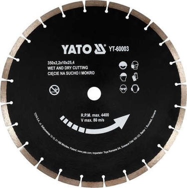 Yato diamantblad - 24t - dia 350mm - voor elk merk betonzaag