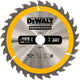 Dewalt cirkelzaagblad voor hout | construction | ø 165mm asgat 20mm 30t - dt1935-qz