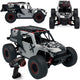 Overmax x-jackal rc auto - monster truck 4x4 – rc car 1:20 – tot 30 km u – 370 brushed motor – led verlichting (5 kleuren) – versterkt chassis – veervering – rtr – li-ion 7,4v 600 mah – offroad radiografische auto