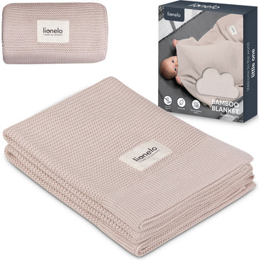 Lionelo bamboo blanket - deluxe baby deken - hypoallergeen - antibacterieel - antischimmel - 100% bamboe katoen - thermoregulerend - zacht ademend - duurzaam - wasbaar - vanaf geboorte - 100×75 cm