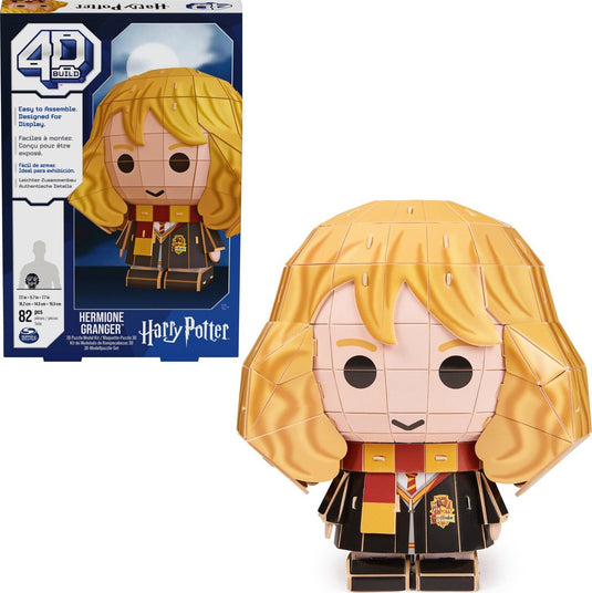4d build harry potter - hermelien griffel - 3d puzzel - 82 stuks - kartonnen bouwpakket