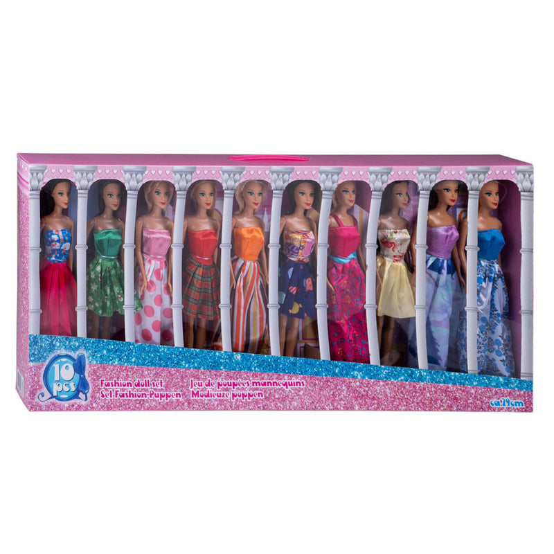 Afbeelding laden in galerijviewer, Fashion Poppenset, Set van 10
