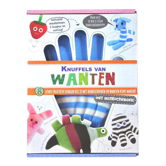 Maak je eigen knuffels van wanten (met instructieboek)