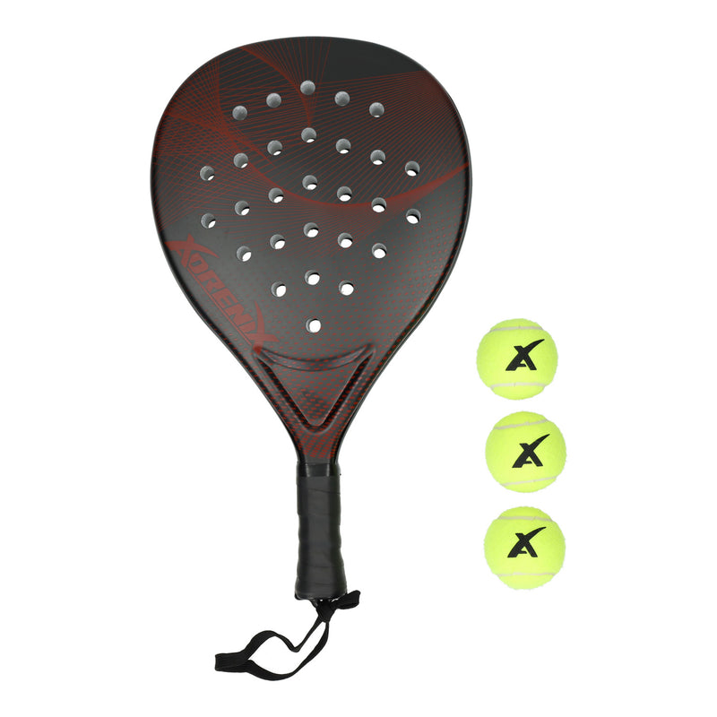 Afbeelding laden in galerijviewer, Adrenix padelset racket met 3 ballen - rood
